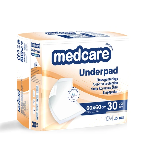 MEDCARE YATAK KORUCU 60X90 CM 180 ADET