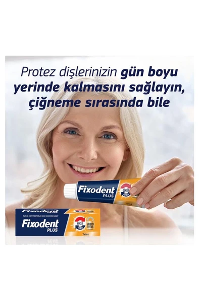 Plus Güçlü Isırık Diş Protezi Yapıştırıcı Krem 40G - 7