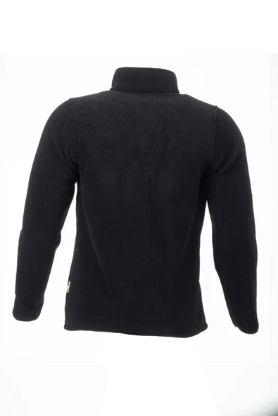 KARCAMP 361 MODEL LOGOLU SİYAH 5 CEPLİ POLAR MONT - 2