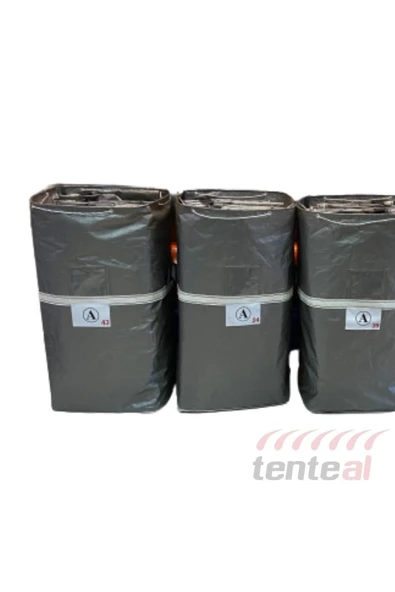 Tekstil Iş Taşıma Branda Çuval Gümüş 2'li Paket Uyumlu - 3
