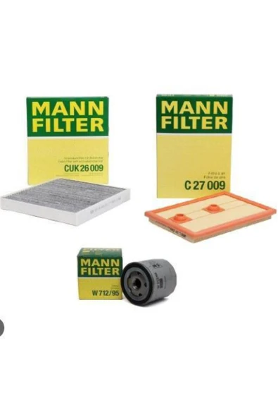 Mann Fılter Vw Golf 7 1.2 1.4 Tsı Benzinli Mann Filtre Bakım Seti 2013-2019 | Hava Yağ Karbonlu Polen ürün görseli