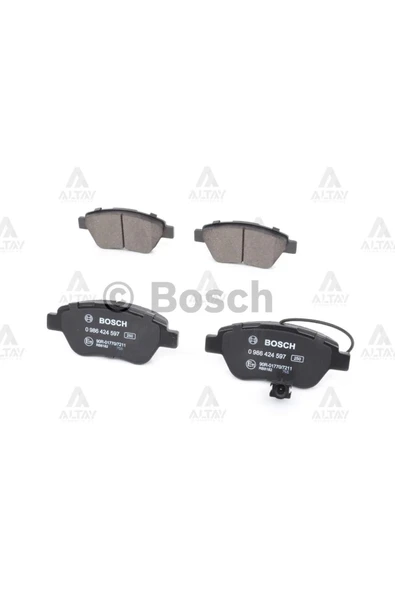 Bosch Fren Balata Fıat Lınea / Doblo / Bravo Iı / Opel Combo D (BÜYÜK TIP) Ön Tek Fışlı Bsh-0986424597 - 2