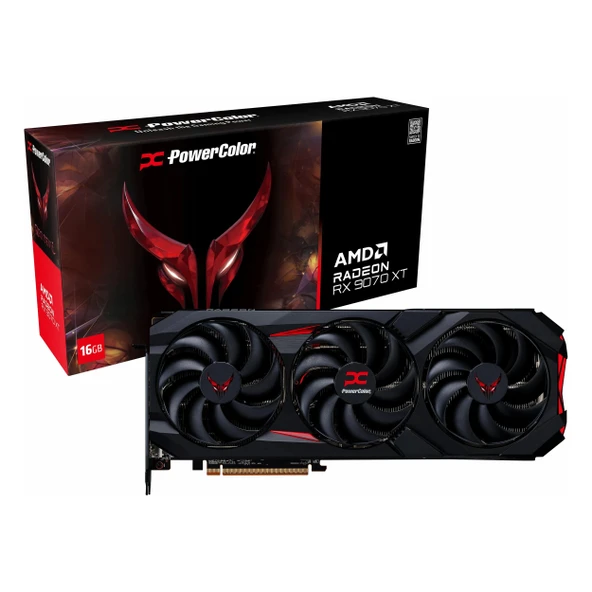PowerColor Red Devil Radeon RX 9070 XT 16GB GDDR6 256Bit HDMI/DP Ekran Kartı - 1