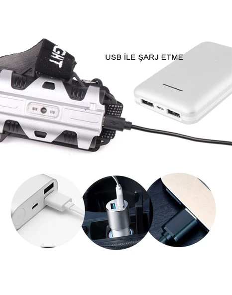 Watton Wt-248 4 Modlu Sensörlü Şarjlı Güçlü Kafa Lambası - 5