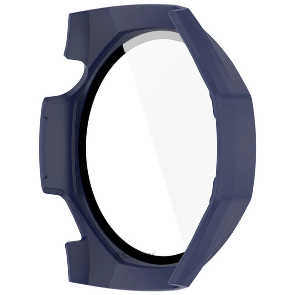 Huawei Watch GT5 Pro 46mm Kasa Uyumlu Kılıf Sert PC Kasa ve Ekran Koruyucu Kılıf  Lacivert - 5