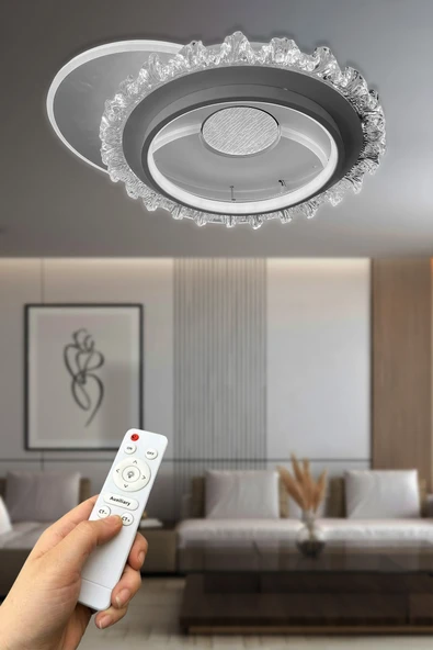 Bianca Plafonyer Kumandalı Led Avize - 2