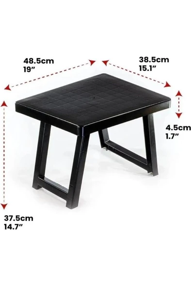 Portatif Katlanabilir Plastik Sehpa | Kamp & Piknik Masası - 2