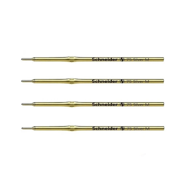 10 Adet Gümüş Renk Deri Kalemi Schneider Deri El Aleti - 2