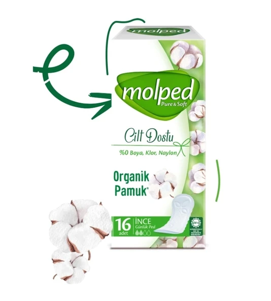 Molped Pure&soft İnce Günlük Ped 16 Adet