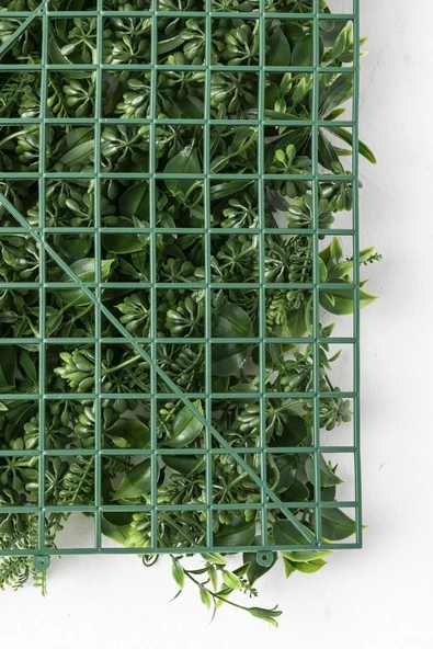 Güleç Yapay Çiçek Yapay Duvar Paneli Aranjman Uv Korumalı 50*50 - 4