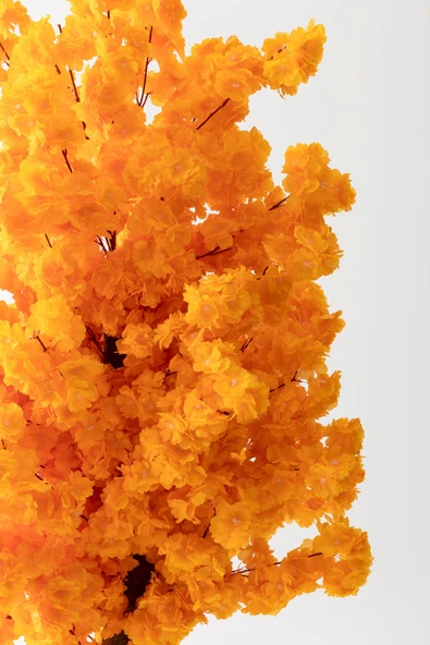 Güleç Yapay Çiçek Yapay Bahar Dalı Ağacı Turuncu 200 cm 72 Dal - 4