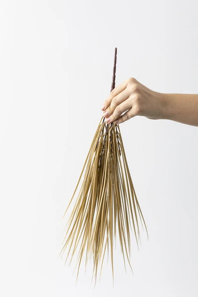 Güleç Yapay Çiçek Yapay Saz Demeti Gold 50 Cm 7 Dal(Uv) - Resim 5