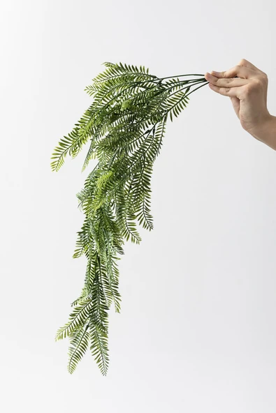 Güleç Yapay Çiçek Yapay Eğrelti Sarmaşık Uv Korumalı 75 Cm 5 Dal - Resim 5