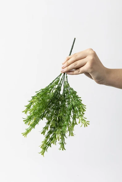 Güleç Yapay Çiçek Yapay Latus Demeti Yeşil 35 Cm 5 Dal(Uv) - Resim 5