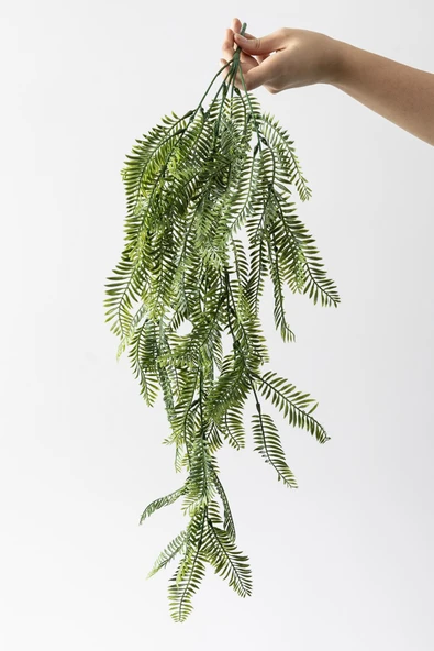 Güleç Yapay Çiçek Yapay Eğrelti Sarmaşık Uv Korumalı 75 Cm 5 Dal - Resim 3