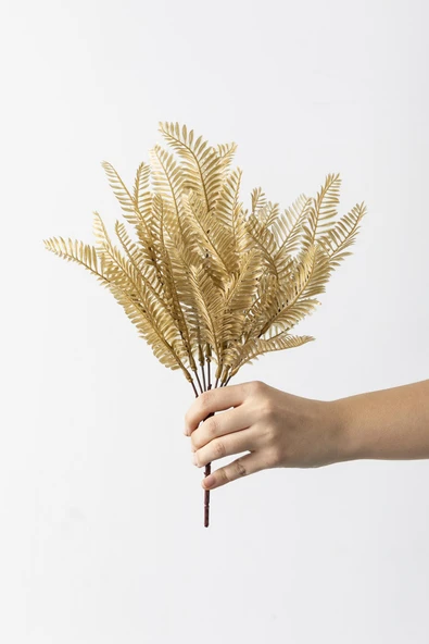 Güleç Yapay Çiçek Yapay Fenix Demeti Gold 35 Cm 7 Dal(Uv) ürün görseli