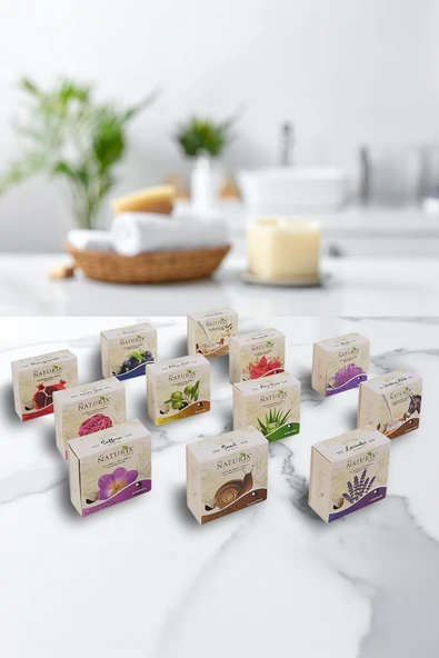 Bakarat Özlü Taş Sabun 5’li Eko Paket Nemlendirici ve Canlandırıcı Cilt Bakımı - 5x125 gr - 5