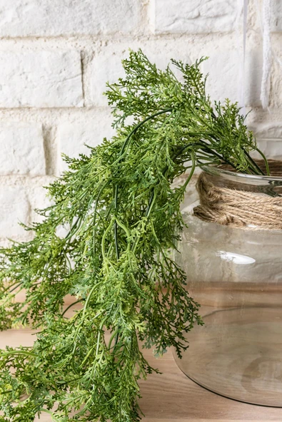 Güleç Yapay Çiçek Yapay Sarmaşık Kuşkonmaz Uv Korumalı Açık Yeşil 75 Cm 5 Dal - 2