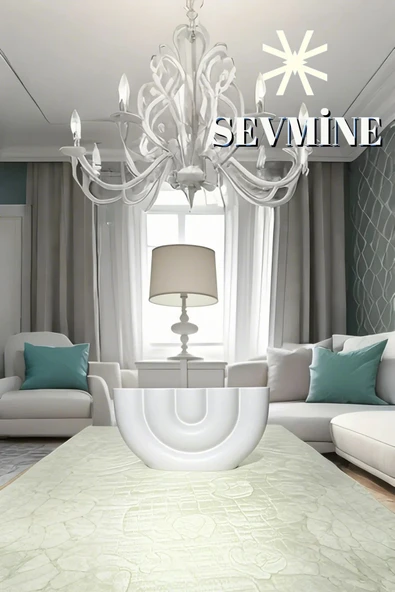 SEVMİNE Bohem Iskandinav Beyaz 5'li Beton Mumluk | Hediyelik Şık Modern Dekoratif Tasarım ürün görseli 1