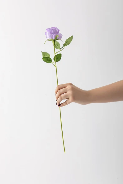 Yapay Kadife Gül Kırmızı 50 Cm