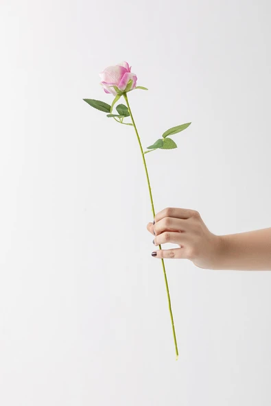 Yapay Kadife Gül Kırmızı 50 Cm - 12