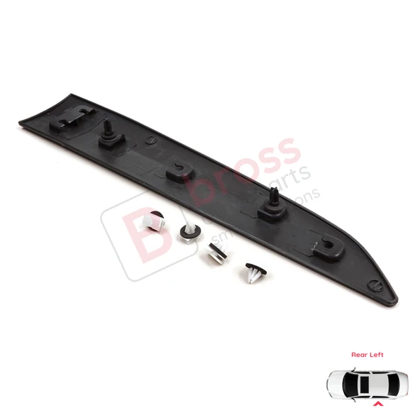 Ford Transit Courier MK1 B460 2014-2023 1854160 İçin Sol Arka Sürgü Kapı Bandı - Resim 5