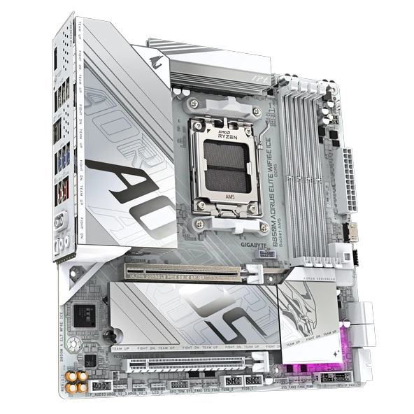 Gigabyte B850M Aorus Elite WIFI6E Ice AMD AM5 DDR5 Micro ATX Anakart - 3