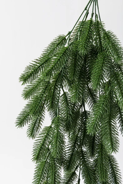 Güleç Yapay Çiçek Yapay Çam Sarmaşık Uv Korumalı Koyu Yeşil 75 Cm 5 Dal - 4