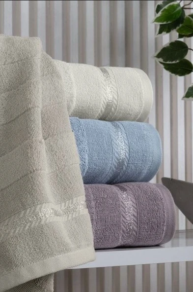 Altınbaşak Jakarlı 4´lü 50x90 El Havlusu Nila - 2