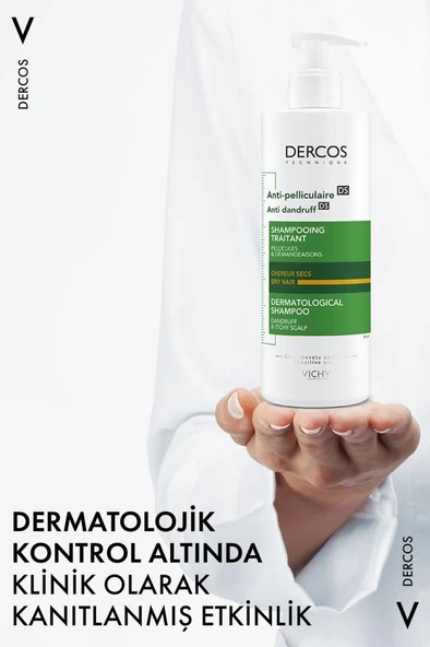 Vichy Dercos Anti-Pelliculaire Anti-Dandruff Kepek Karşıtı Şampuan 390 ml - Kuru Saç - 5