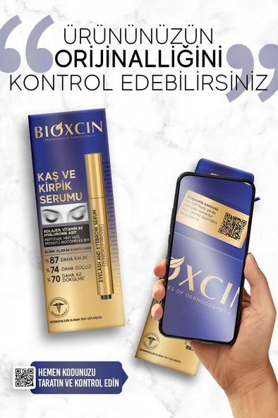 Bioxcin Kaş Kirpik Serumu - Kolajen Hyaluronik Asit Hint Yağı Keratin Peptidleri B5 Biocomplex B11 - 4