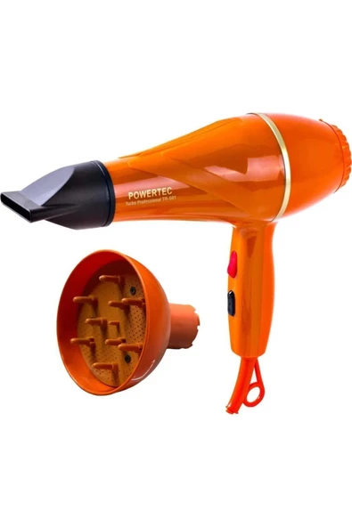 Powertec TR-501+Renkli Vigo Başlıklı Profesyonel Renkli Fön Makinesi - 3