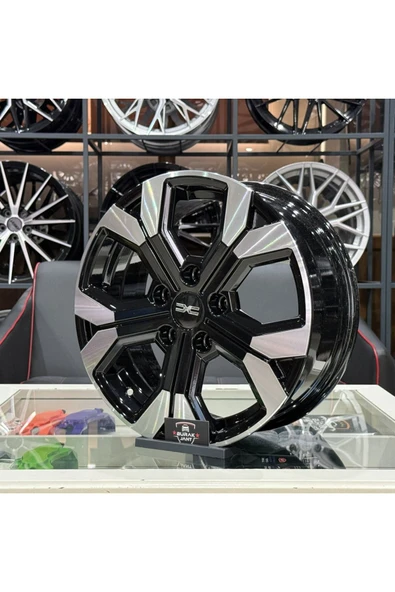 AGT 16 İNÇ 5X114.3 YENİ RENAULT DACIA DUSTER BLACK LİP DİAMOND JANT TAKIMI (4ADET) - 3