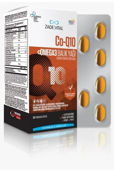 Zade Vital Co-Q10 & Omega 3 30 Kapsül - 3