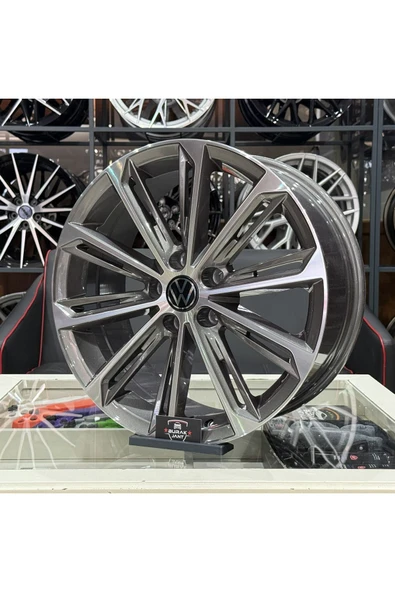 AGT 18 İNÇ 5X112 VW PASSAT JETTA CADDY GOLF UYUMLU VERONA TİTAN DİAMOND JANT MODELİ (4ADET) - 3