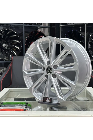 Sonic 17 Inç 5x100 Vw Polo Ibiza Scala Verona Silver Jant Modeli (4ADET)uyumlu - 3