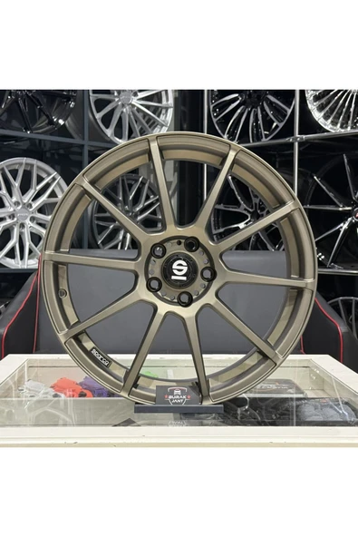 RC 17 İNÇ 5X100 POLO İBİZA EGEA UYUMLU MATT BRONZE SPARCO ASSETTO GARA JANT TAKIMI (4ADET)