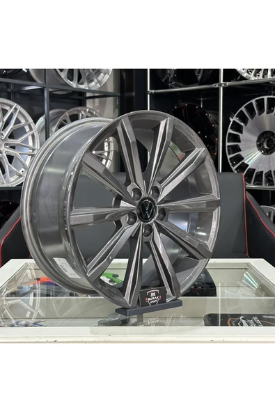 kormetal 17 İNÇ 5X100 VOLKSWAGEN POLO İBİZA RAPİD SCALA LONDON GUN METAL GRİ JANT MODELİ (4ADET) - 2