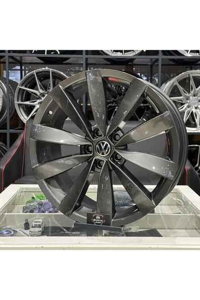kormetal 19 Inç 5x112 Vw Golf Jetta Cc Scirocco Lugano Gri Jant Modeli (4ADET) - 3