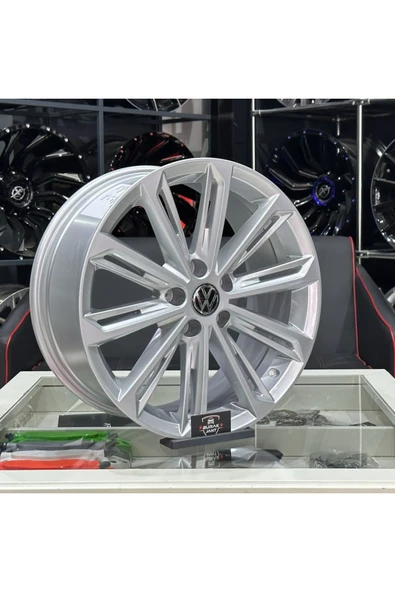 Sonic 17 Inç 5x100 Vw Polo Ibiza Scala Verona Silver Jant Modeli (4ADET)uyumlu - 2