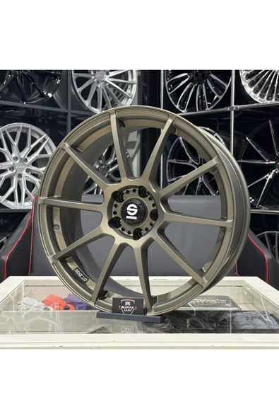RC 17 İNÇ 5X100 POLO İBİZA EGEA UYUMLU MATT BRONZE SPARCO ASSETTO GARA JANT TAKIMI (4ADET) - 3