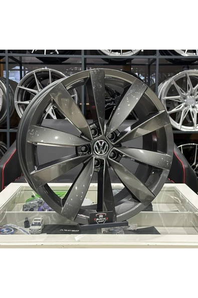 kormetal 19 Inç 5x112 Vw Golf Jetta Cc Scirocco Lugano Gri Jant Modeli (4ADET) - 2