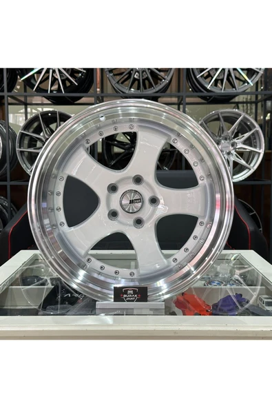 Emr 18 Inç 5x114.3 Ssr Lip Polish White Beyaz Ön Arka Jant Modeli (4ADET)