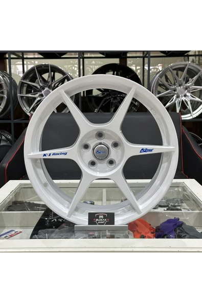 Sonic 17 İNÇ 5X100 POLO İBİZA SOFT WHİTE K1 RACING KOSEİ JANT MODELİ (4ADET) - 1