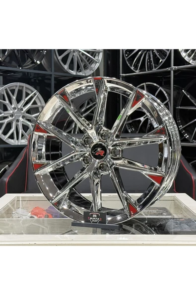powcan 18 İNÇ 5X112 KROM LEON FR AKREP JANT MODELİ (4ADET) Uyumlu - 3