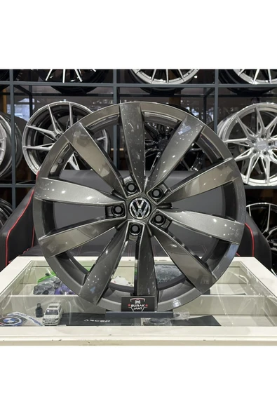 kormetal 19 Inç 5x112 Vw Golf Jetta Cc Scirocco Lugano Gri Jant Modeli (4ADET)