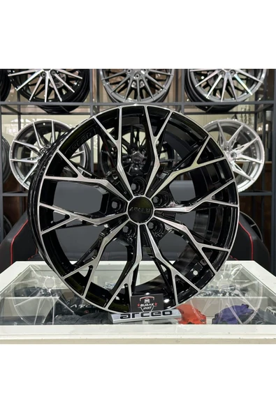 arceo 17 İNÇ 5X100 ARCEO ROMA BLACK DİAMON JANT MODELİ (4ADET) Uyumlu