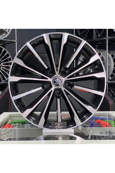arceo SKODA SUPERB OCTAVIA Uyumlu 18 İNÇ 5X112 PHOENİX SİYAH JANT MODELİ (4ADET)