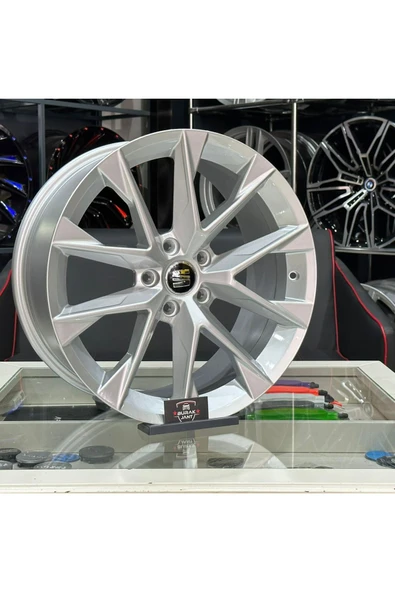 kormetal SEAT LEON FR Uyumlu 18 İNÇ 5X112 AKREP GÜMÜŞ GRİ JANT MODELİ (4ADET) - 2
