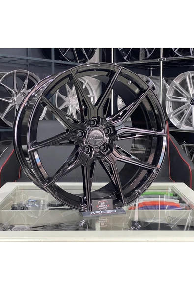 arceo 18 İNÇ 5X105 ARCEO Uyumlu MARSİLYA PİANO BLACK JANT MODELİ (4ADET) - 2